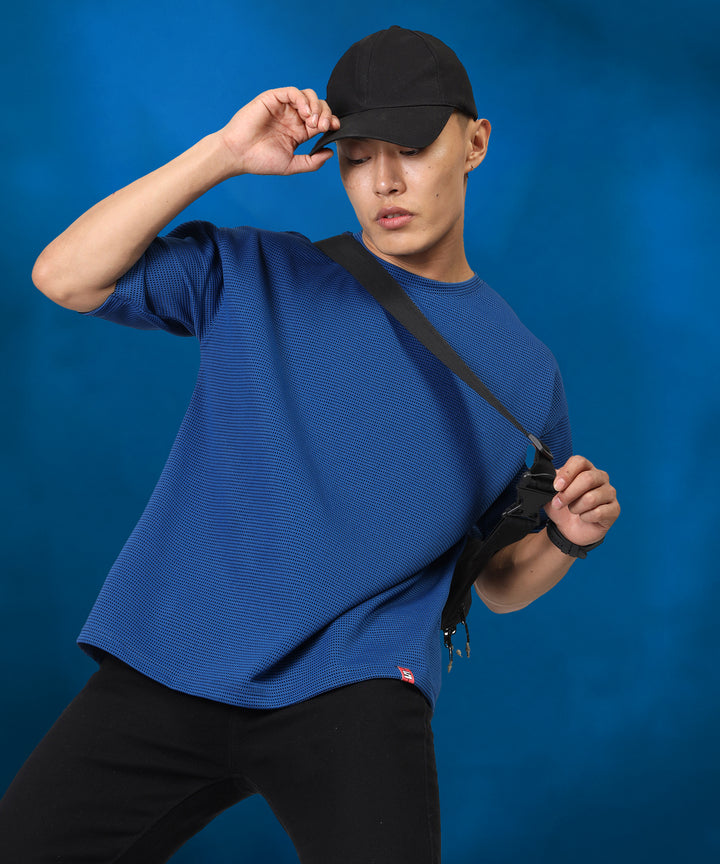 Men's Oversized Blue T-Shirt