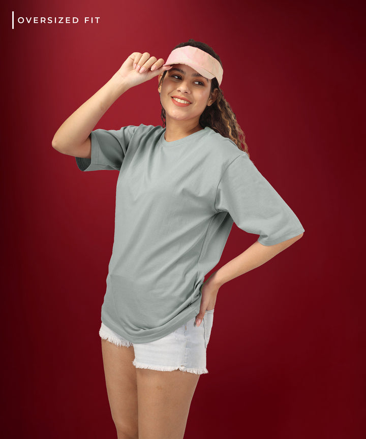 Womens Oversized Grey Tshirt