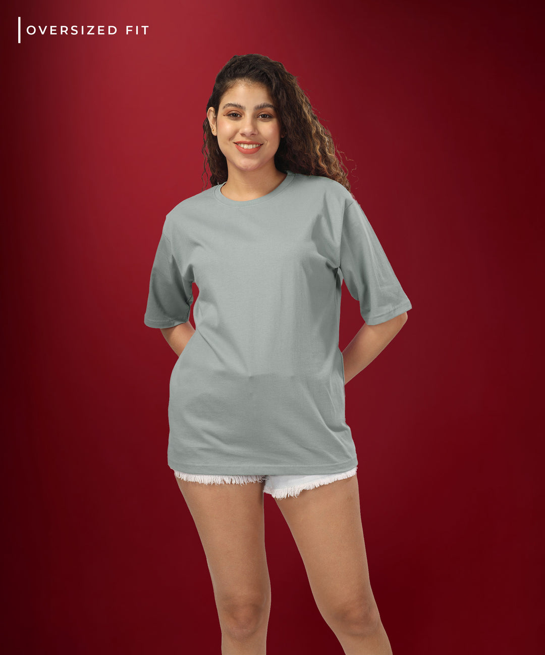 Womens Oversized Grey Tshirt