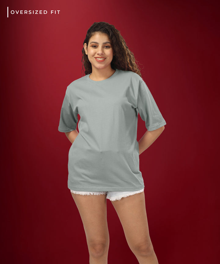 Womens Oversized Grey Tshirt