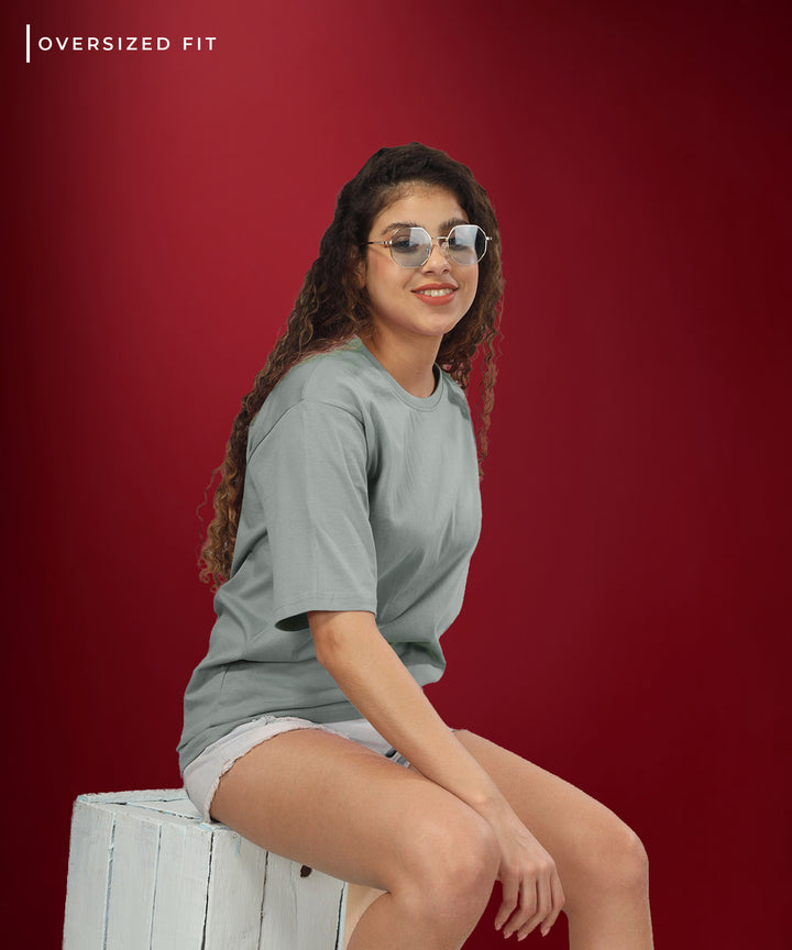 Womens Oversized Grey Tshirt