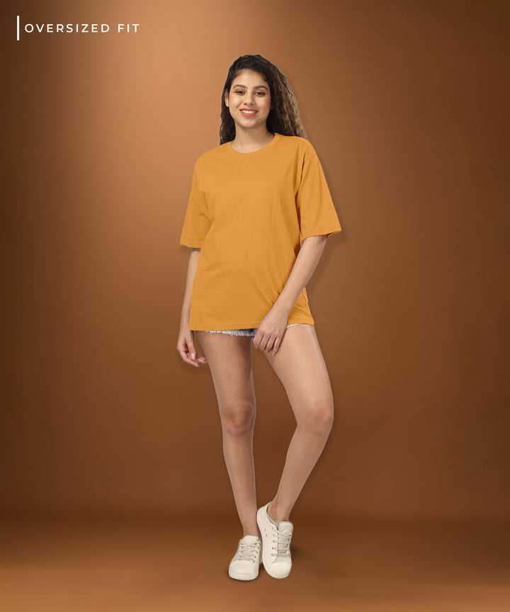 Womens Oversized Yellow Tshirt