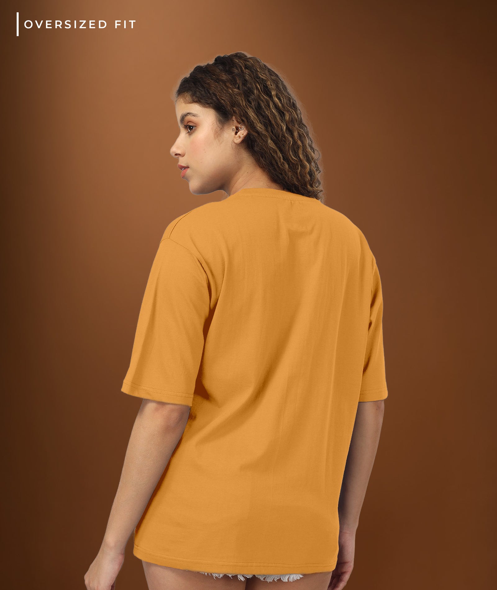 Womens Oversized Yellow Tshirt