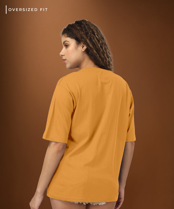 Womens Oversized Yellow Tshirt