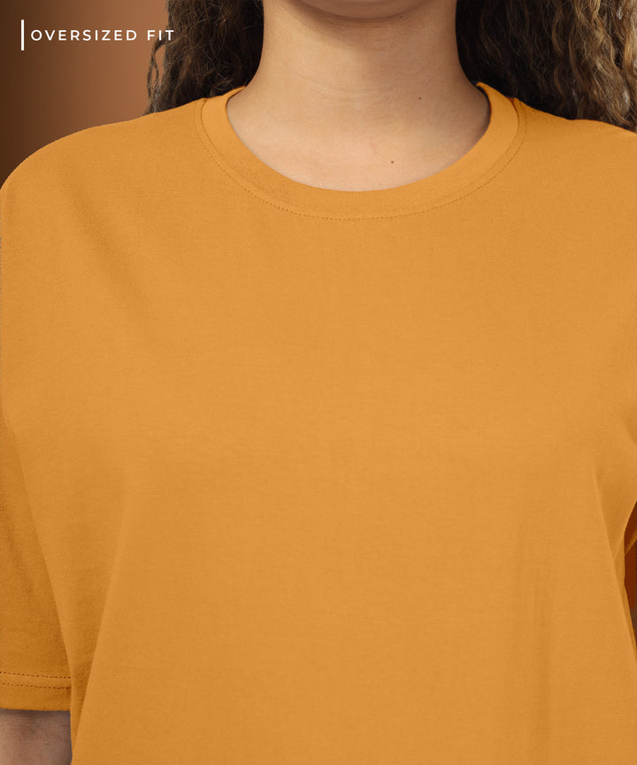 Womens Oversized Yellow Tshirt