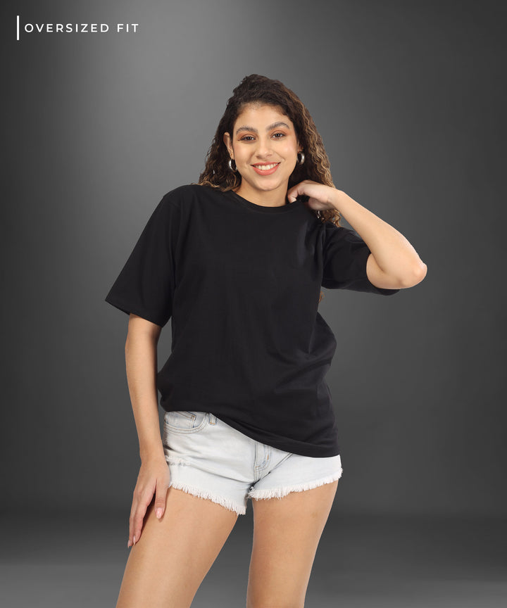 Womens Oversized Black Tshirt