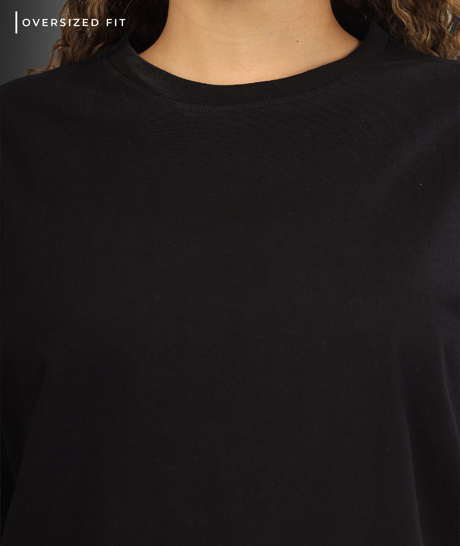 Womens Oversized Black Tshirt