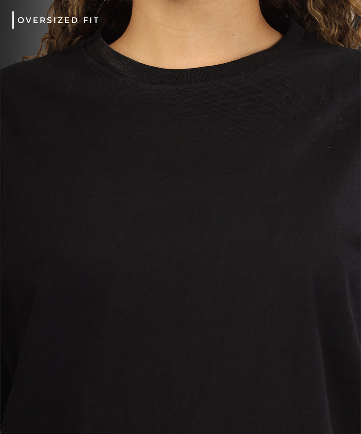 Womens Oversized Black Tshirt