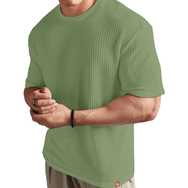 DNMDOTS Men's Relaxed Fit T-shirt-Green