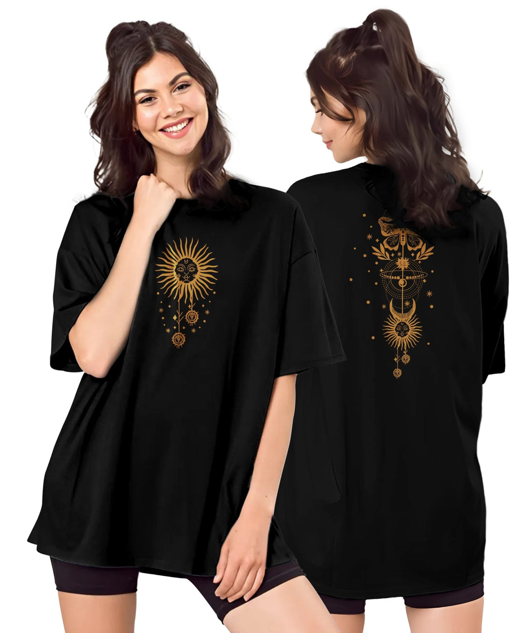 Black Womens Oversized Tshirt