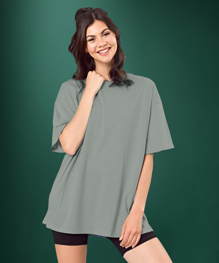 Light Grey Womens Oversized Tshirt