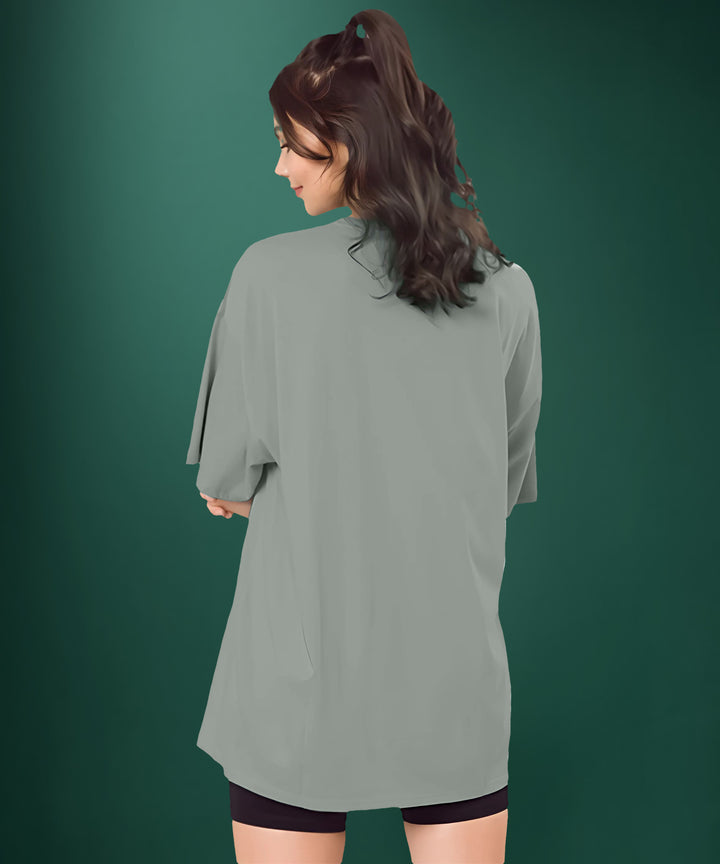 Light Grey Womens Oversized Tshirt