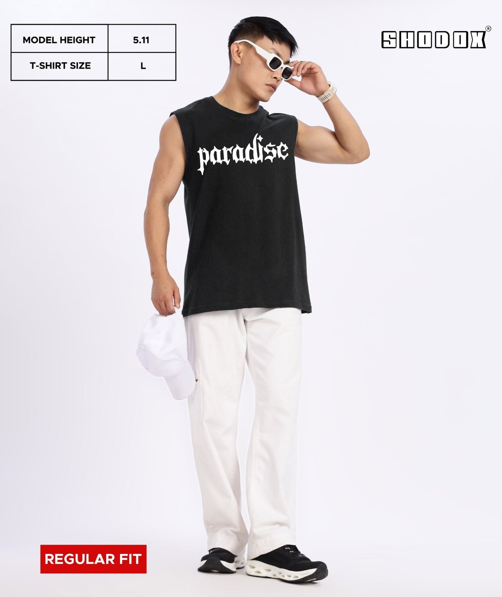 Black Mens Relaxed Fit Tank