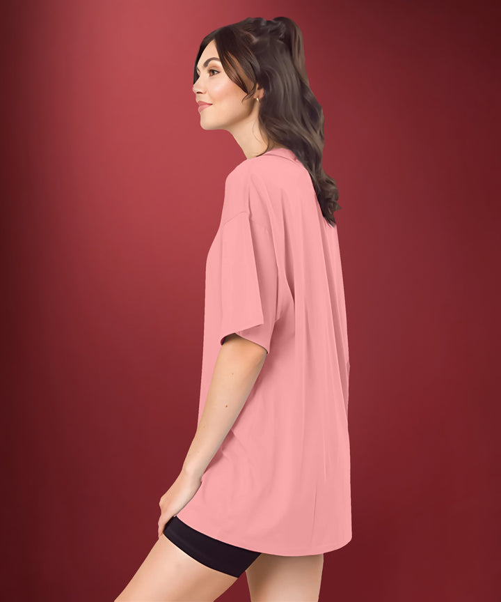 Dark Peach Womens Oversized Tshirt