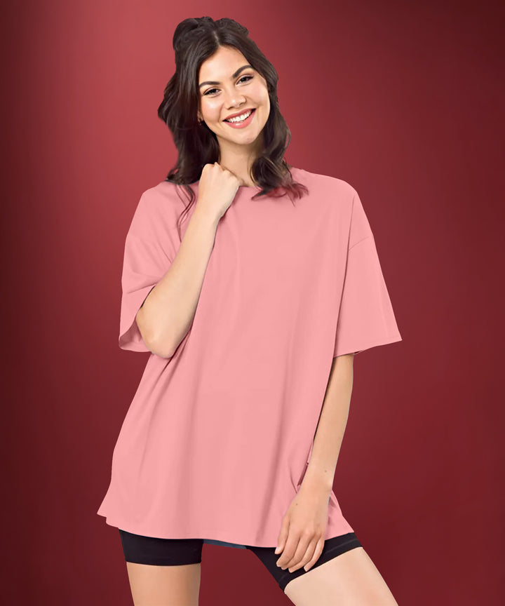 Dark Peach Womens Oversized Tshirt
