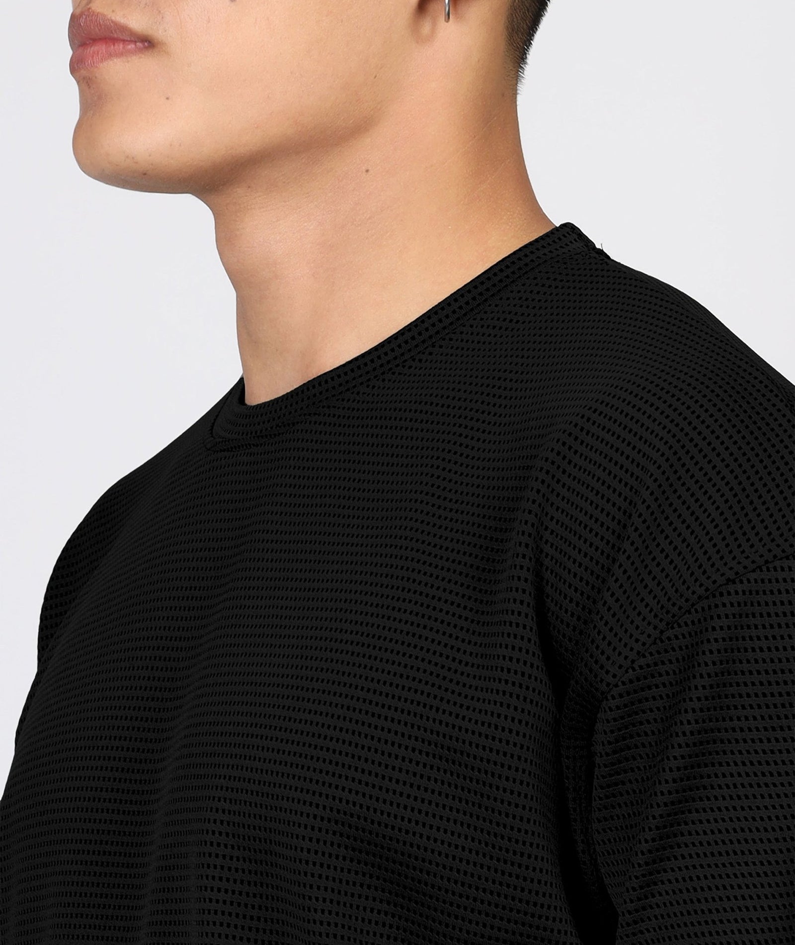 Men's Oversized Black T-Shirt