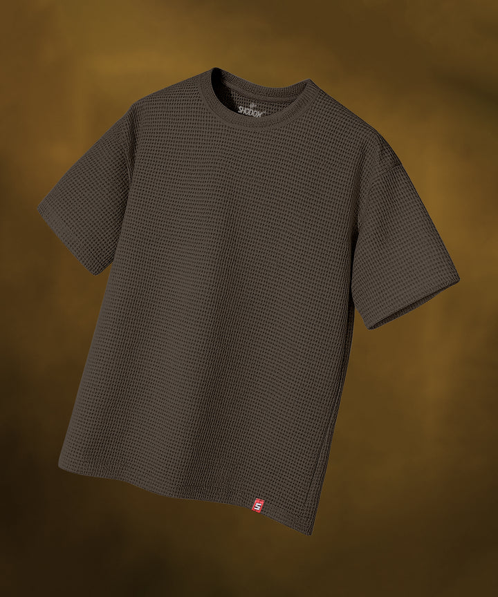 Men's Oversized Coffee Brown T-Shirt