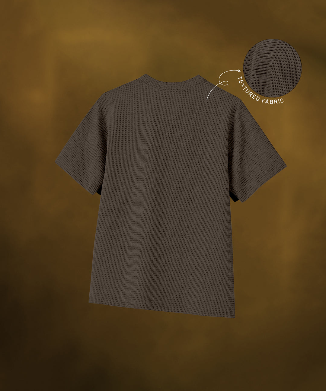Men's Oversized Coffee Brown T-Shirt
