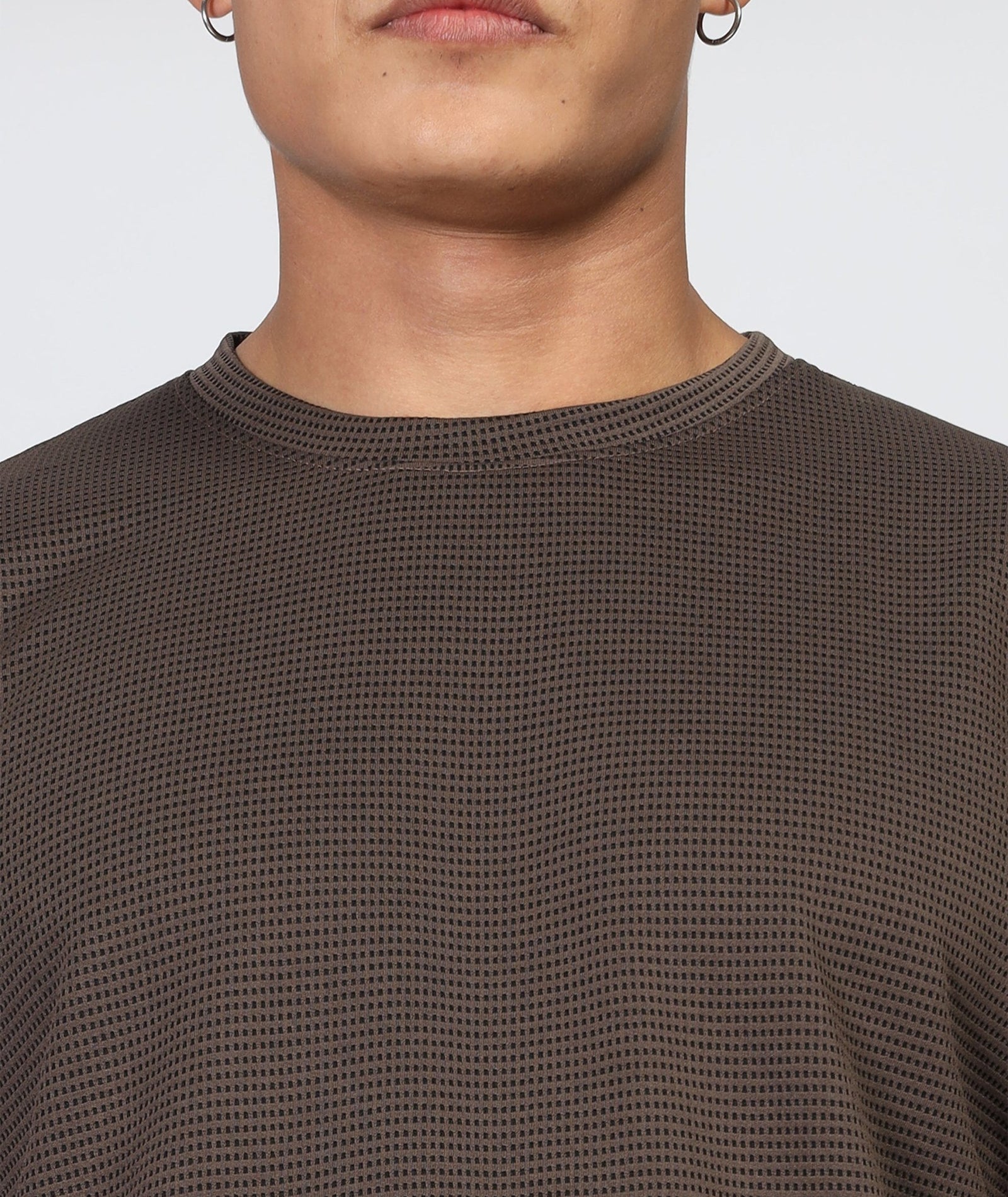Men's Oversized Coffee Brown T-Shirt