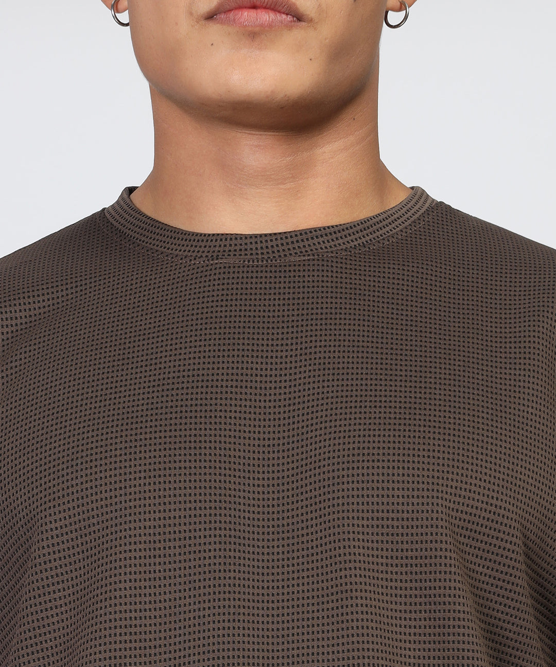 Men's Oversized Coffee Brown T-Shirt