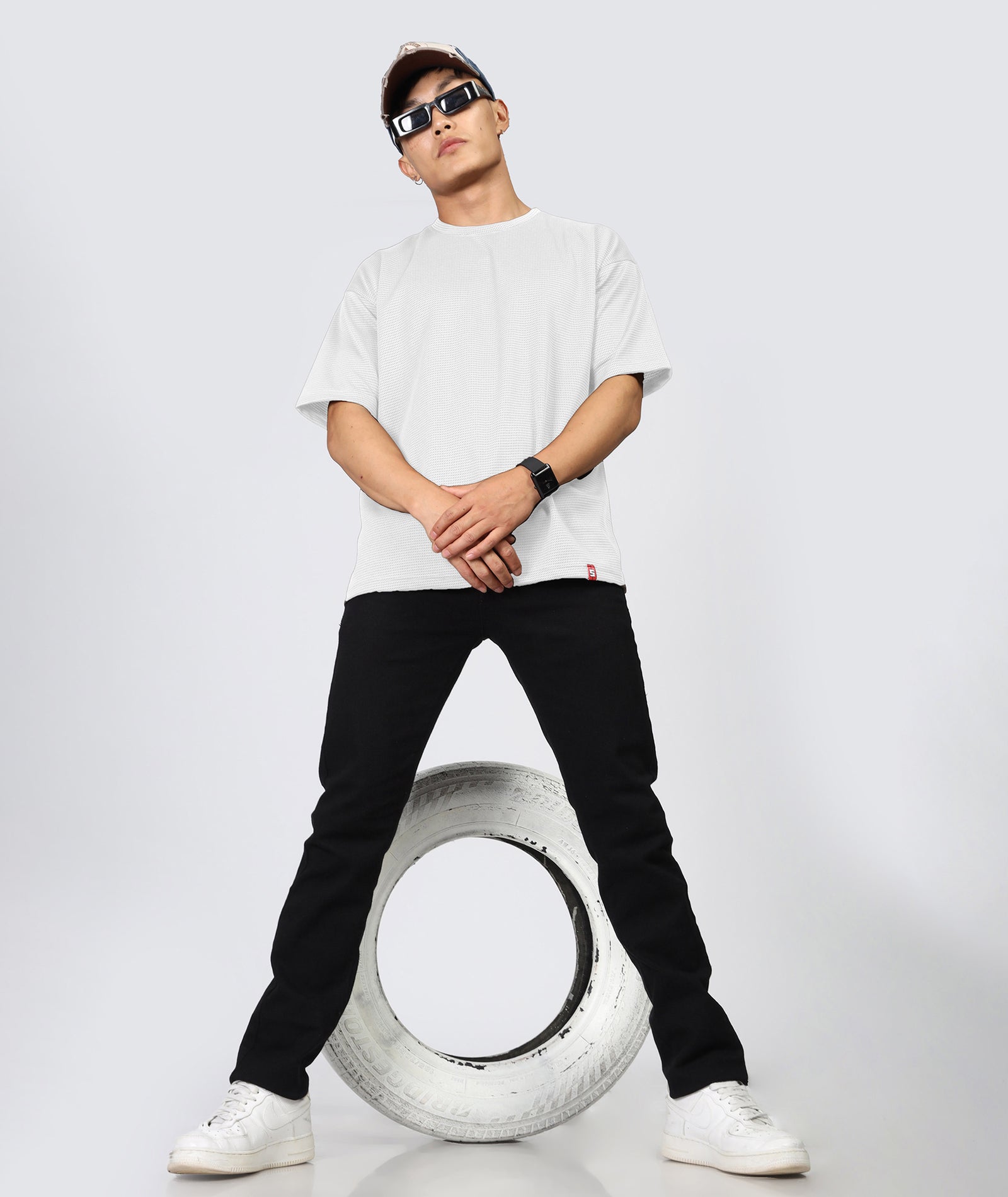 Men's Oversized Off White T-Shirt