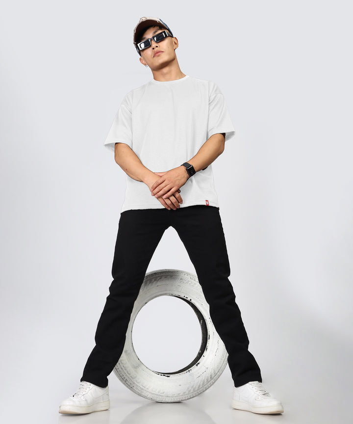 Men's Oversized Off White T-Shirt