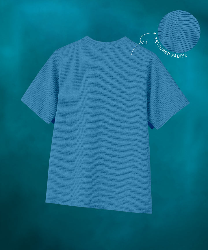 Men's Oversized Petrol Blue T-Shirt