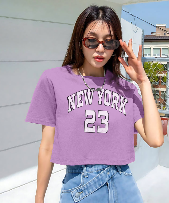 Womens Printed Crop Top