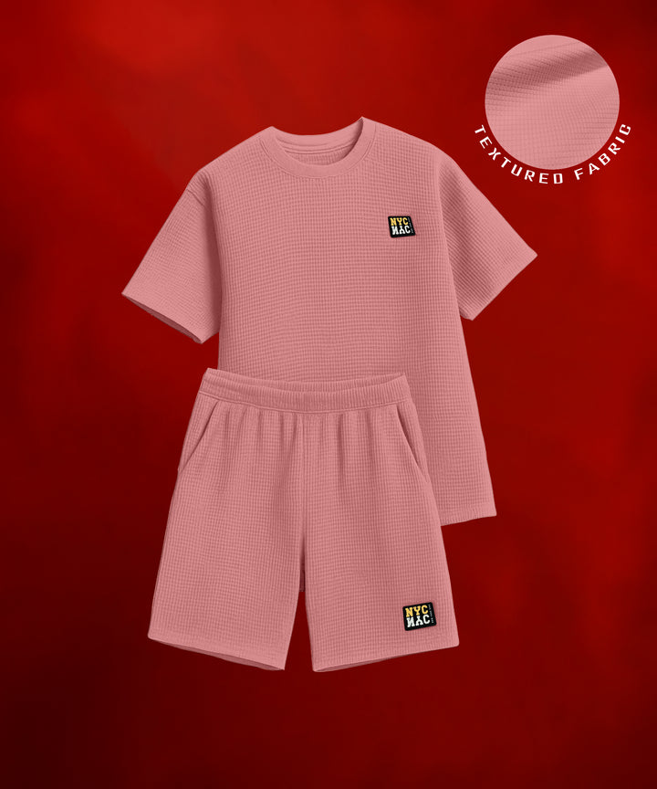 Men's Tshirt & Shorts Set - Rose Gold