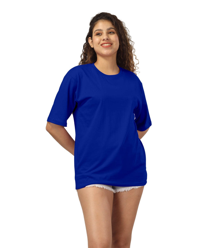 Womens Oversized Royal Blue Tshirt