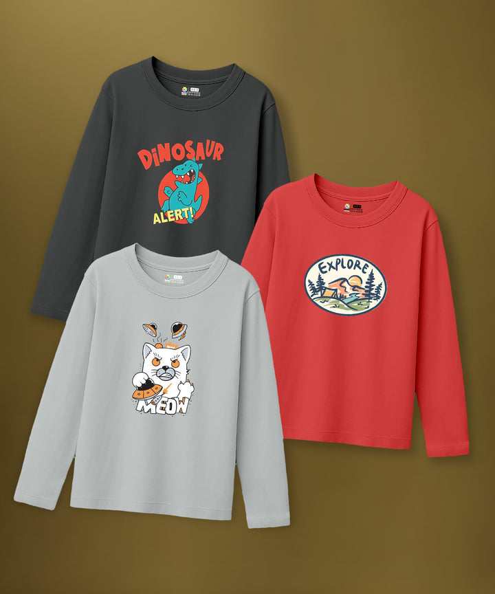 BOYS TSHIRT (PACK OF 3)