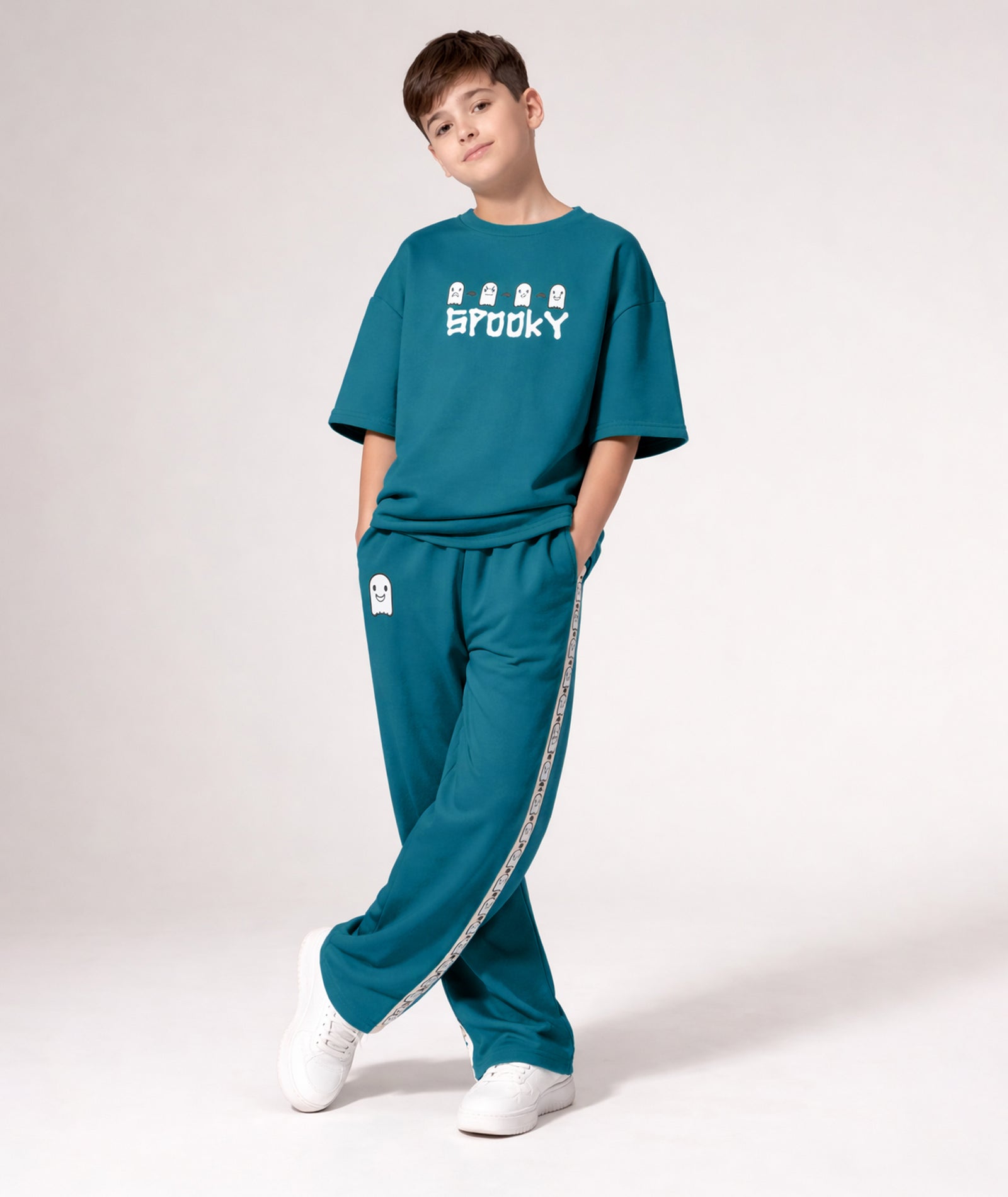 Boys Trendy Printed  Co-Ord Set | Regular Fit