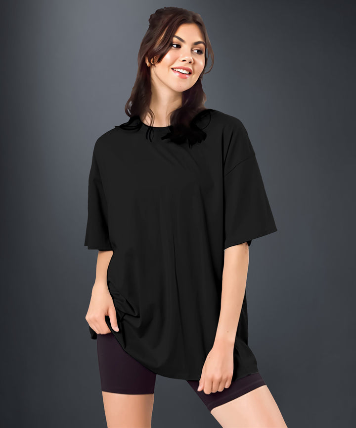 Black Womens Oversized Tshirt