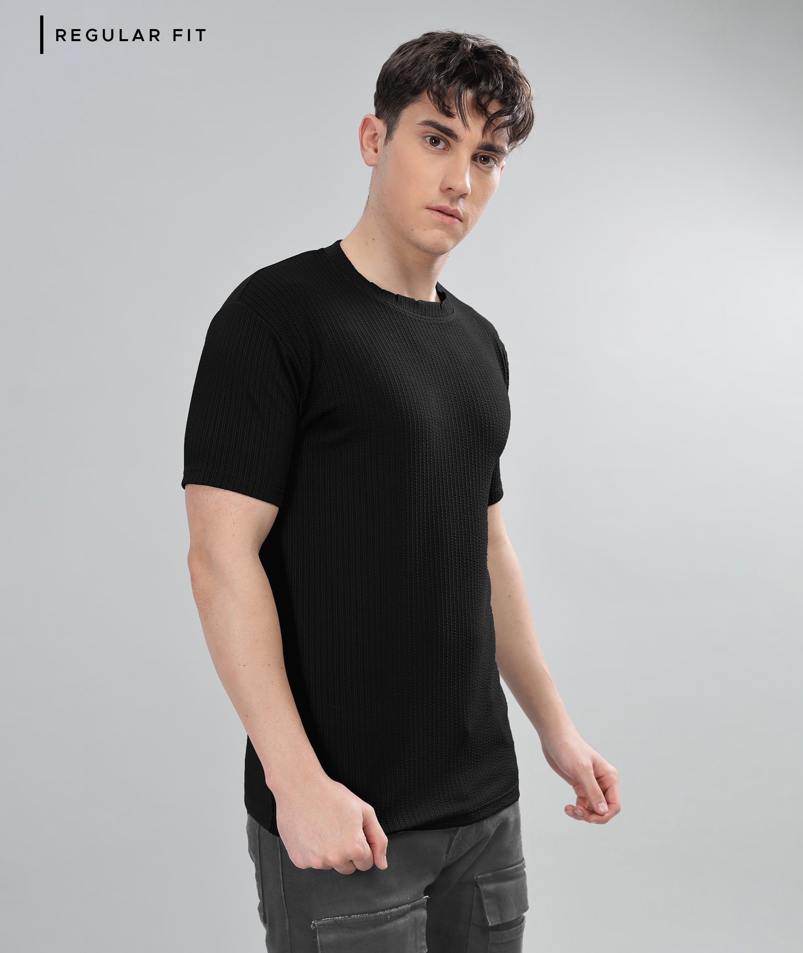Men's Poly cotton Half Sleeve Solid T-Shirt