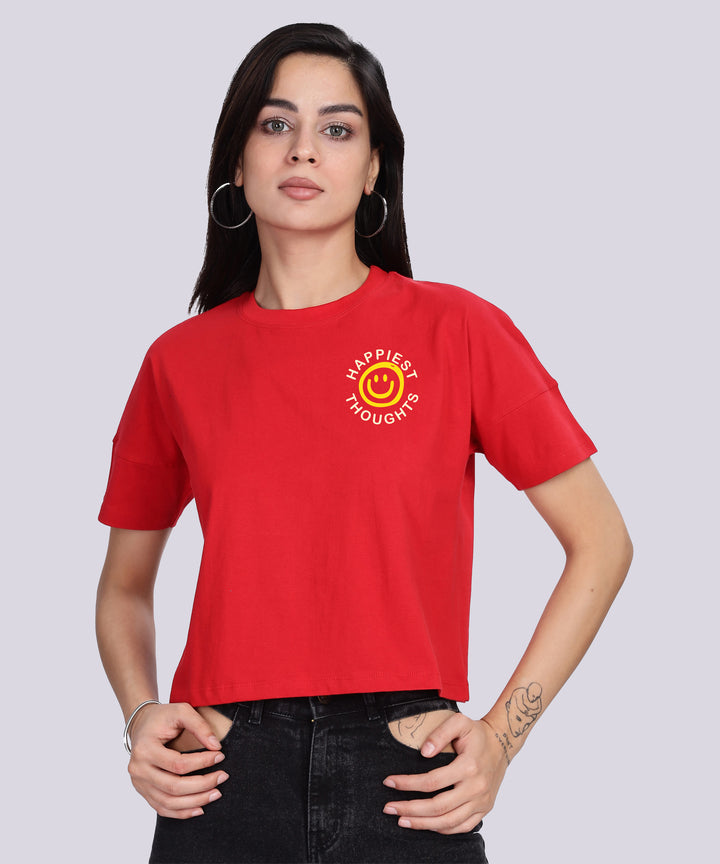 Womens Printed Half Sleeve T-shirt
