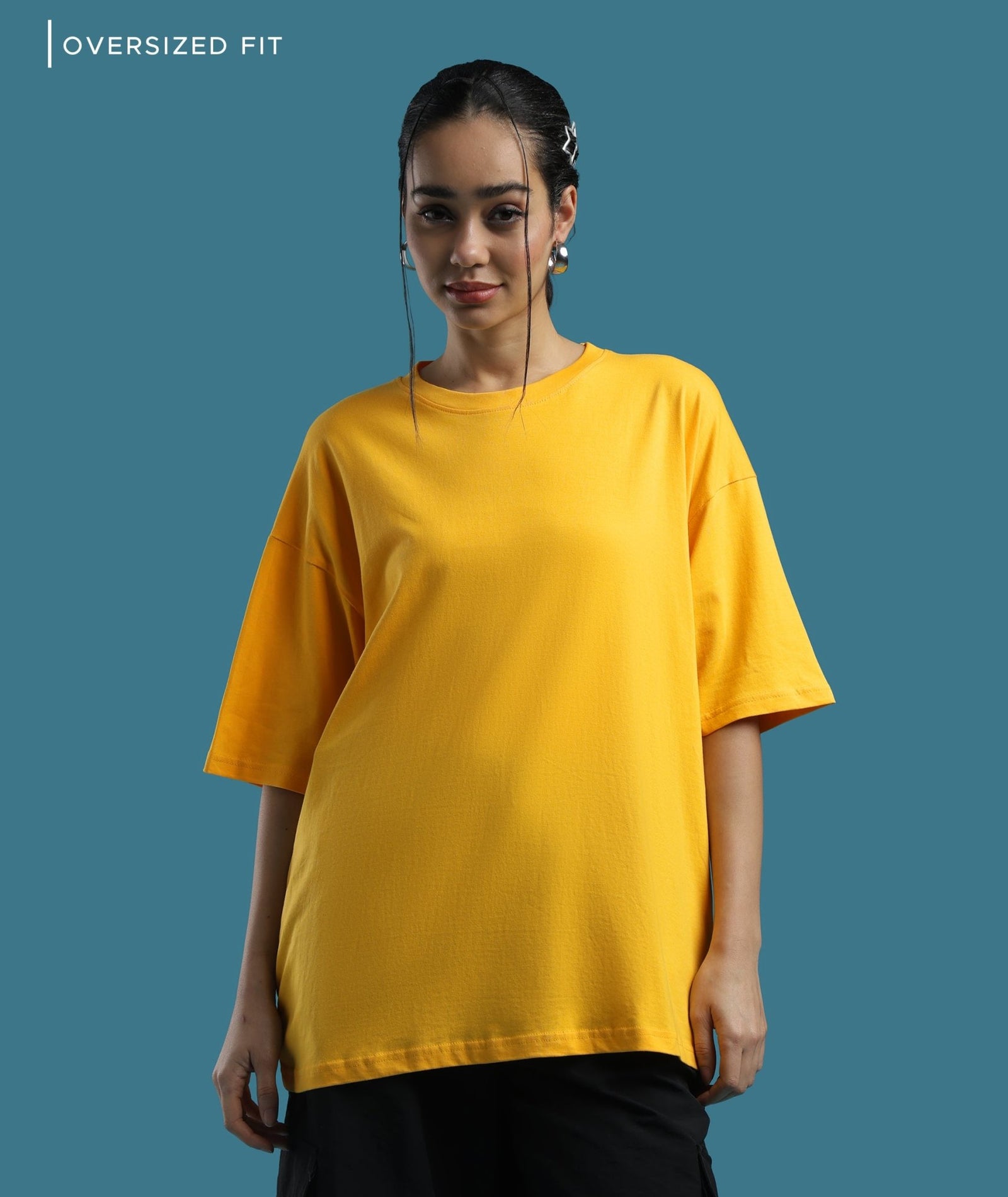 Womens Super Oversized Tshirt | Yellow