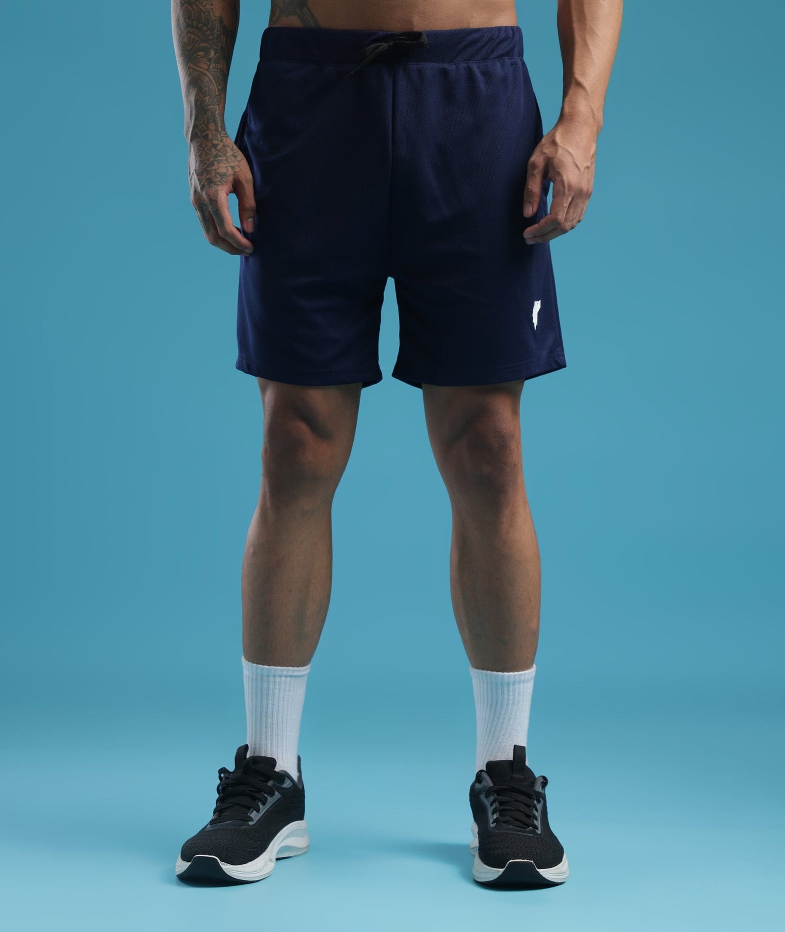 Mens Athletic Lightweight Shorts with Pockets | Navy