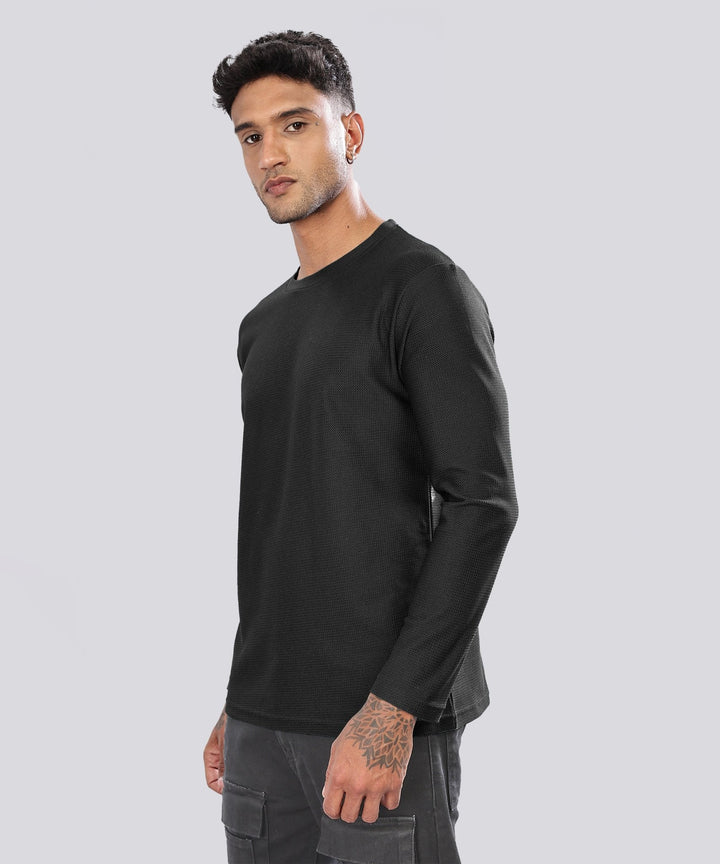 Men’s Regular Fit Polyblend Long Sleeve T-Shirt