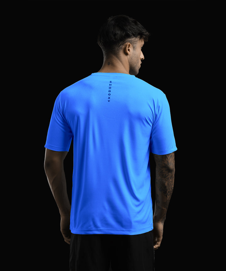 Mens Breathable Lightweight Sports T-Shirt | Blue