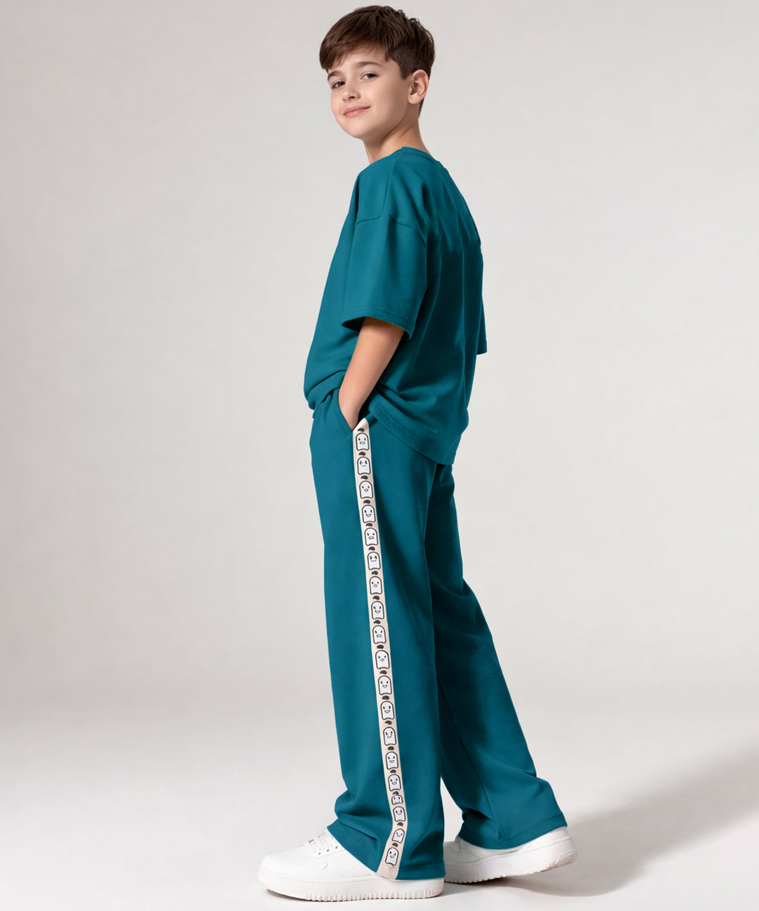 Boys Trendy Printed  Co-Ord Set | Regular Fit