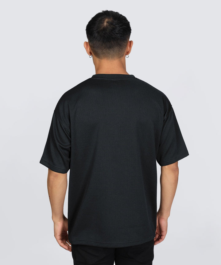 Men's Oversized Dotted Drop Shoulder T-Shirt