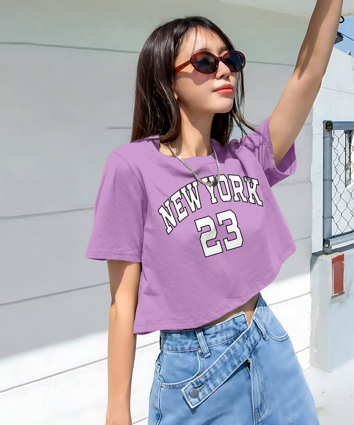 Womens Printed Crop Top