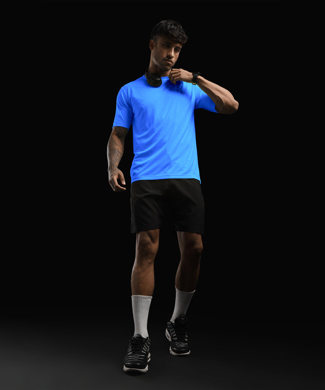 Mens Breathable Lightweight Sports T-Shirt | Blue