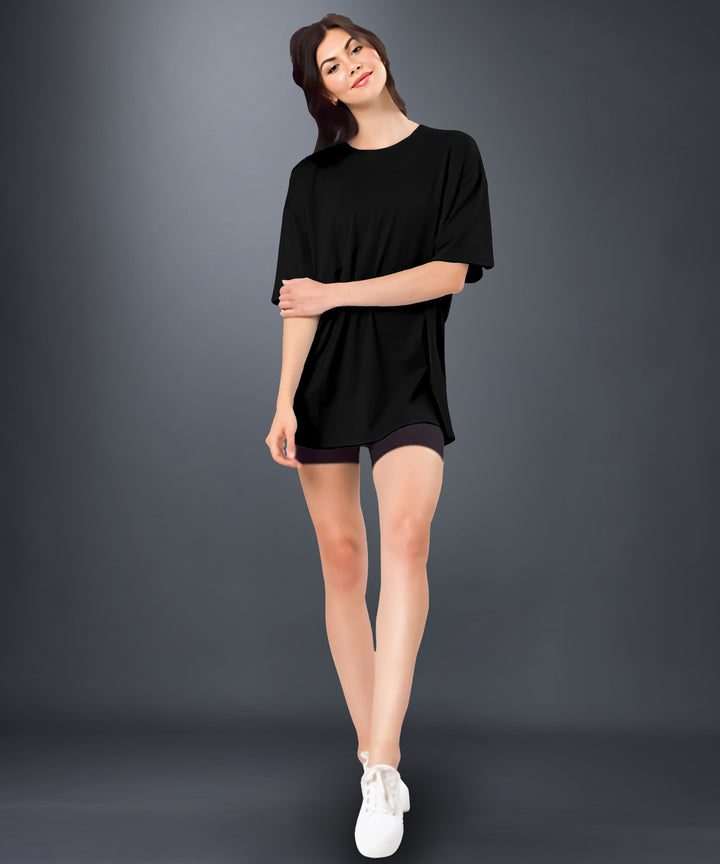 Black Womens Oversized Tshirt