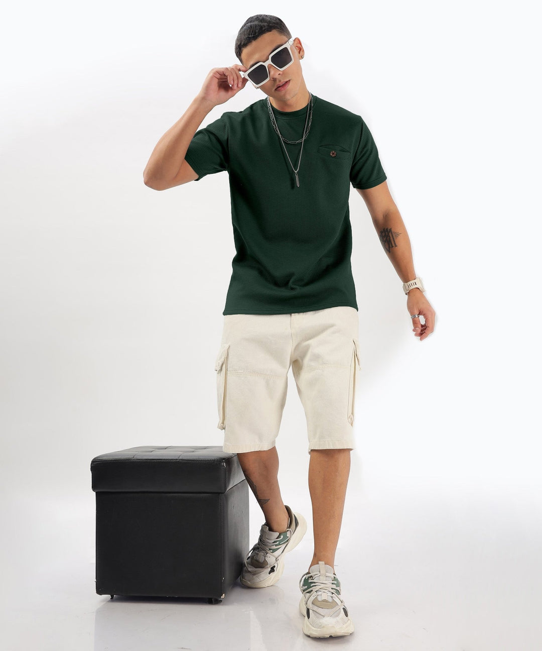 Men's Solid Regular Fit T-Shirt