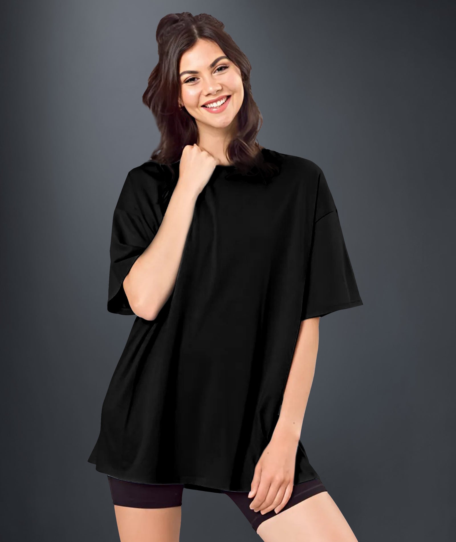 Black Womens Oversized Tshirt