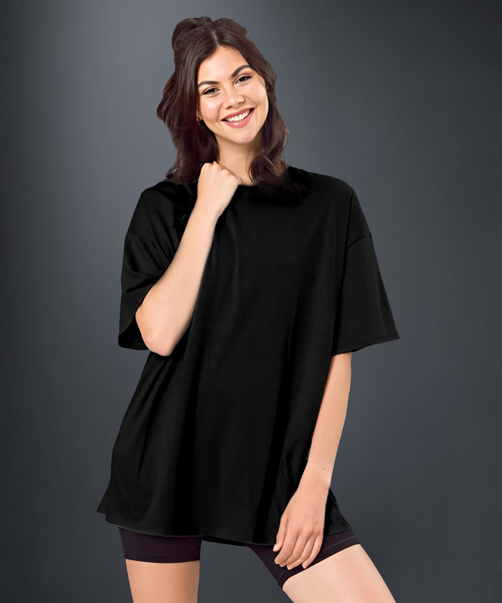 Black Womens Oversized Tshirt