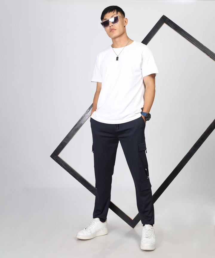 Mens Regular Fit Cargo Trackpants