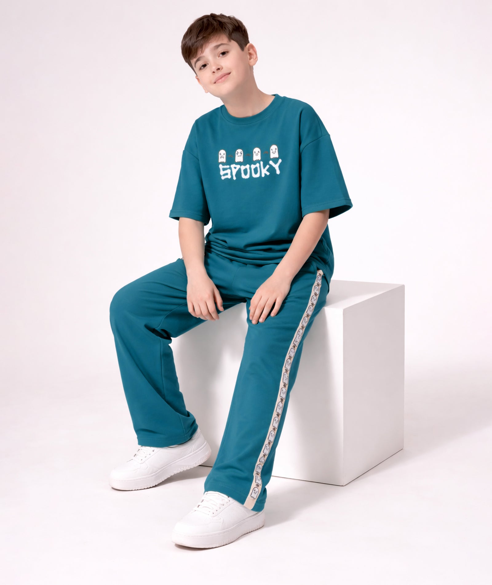 Boys Trendy Printed  Co-Ord Set | Regular Fit
