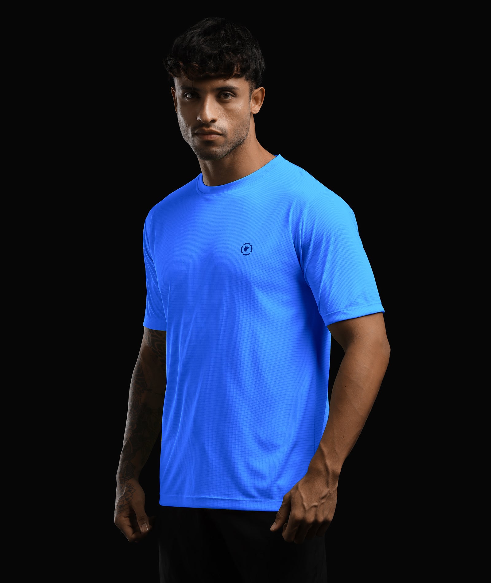 Mens Breathable Lightweight Sports T-Shirt | Blue